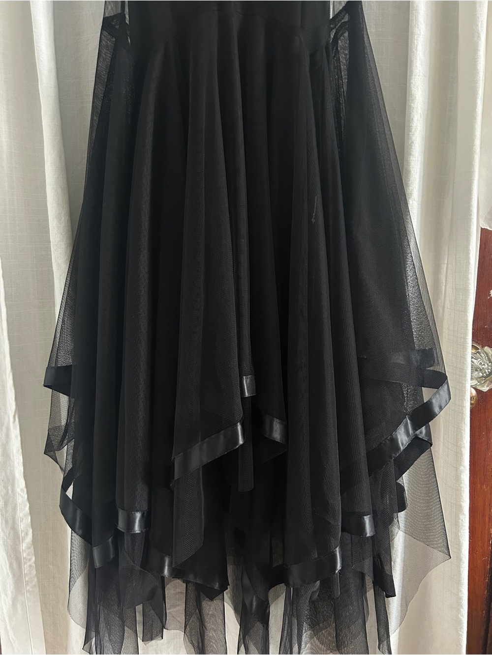 Vintage 90’s Tulle Asymmetrical Hem Dress - Picture 3 of 4